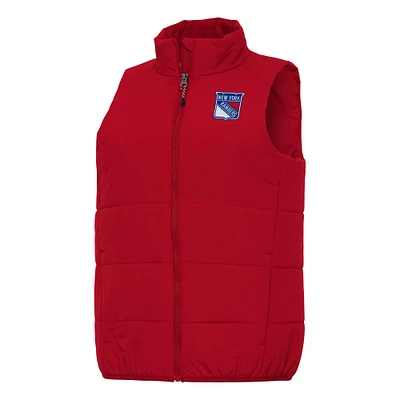 Women's Antigua Red New York Rangers Experience Full-Zip Vest