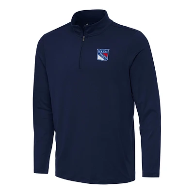Men's Antigua Navy New York Rangers Reprocess Quarter-Zip Top