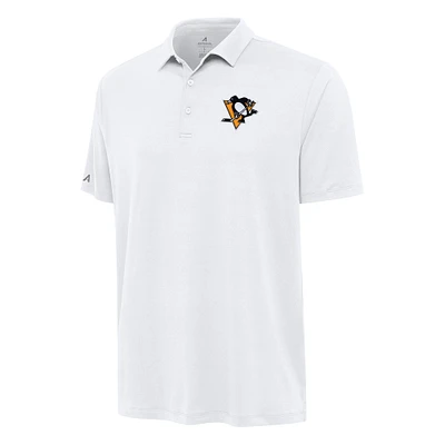 Men's Antigua White Pittsburgh Penguins Reprocess Polo