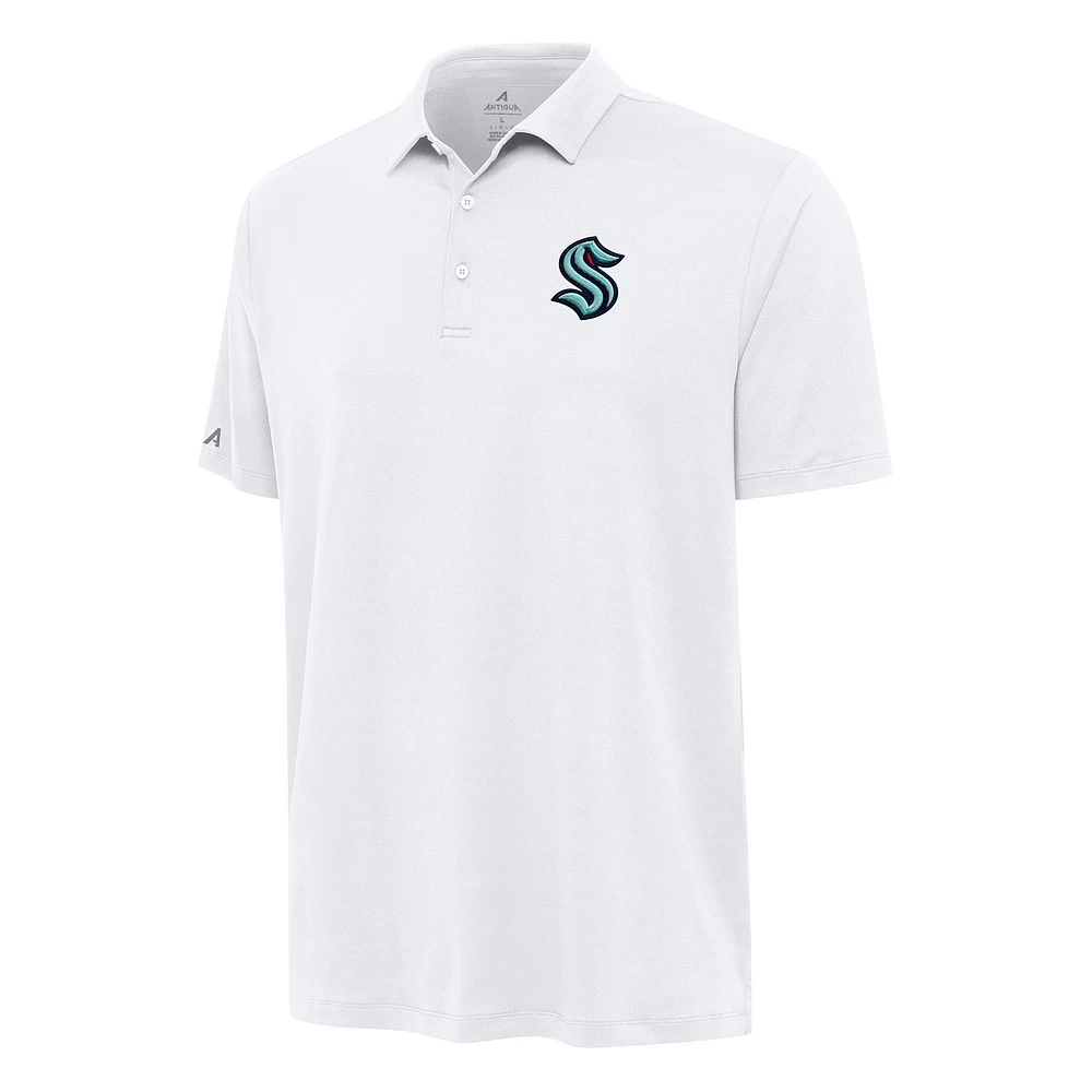 Men's Antigua White Seattle Kraken Reprocess Polo