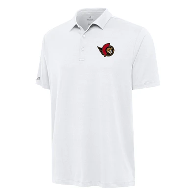 Men's Antigua White Ottawa Senators Reprocess Polo