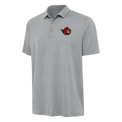 Men's Antigua Gray Ottawa Senators Reprocess Polo