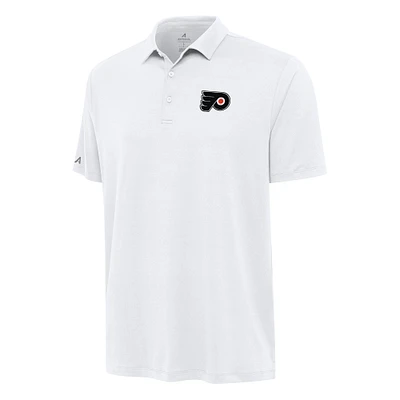 Men's Antigua White Philadelphia Flyers Reprocess Polo