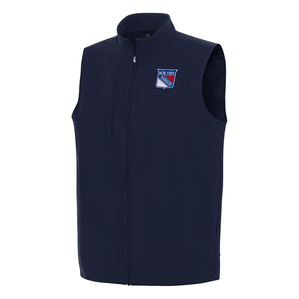 Men's Antigua Navy New York Rangers Regard Full-Zip Vest