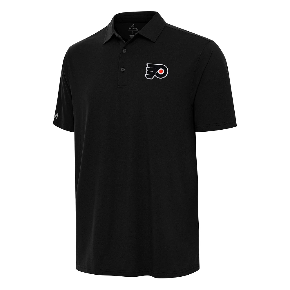Men's Antigua Black Philadelphia Flyers Era Polo