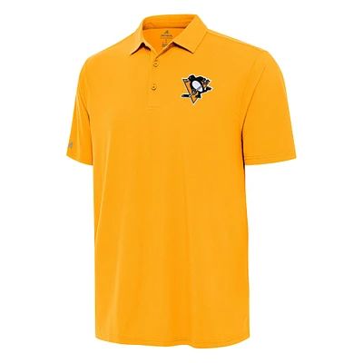 Men's Antigua Gold Pittsburgh Penguins Era Polo