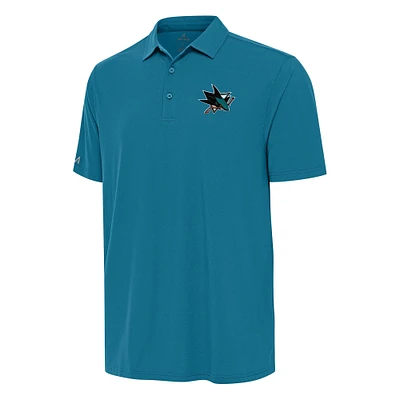 Men's Antigua Teal San Jose Sharks Era Polo
