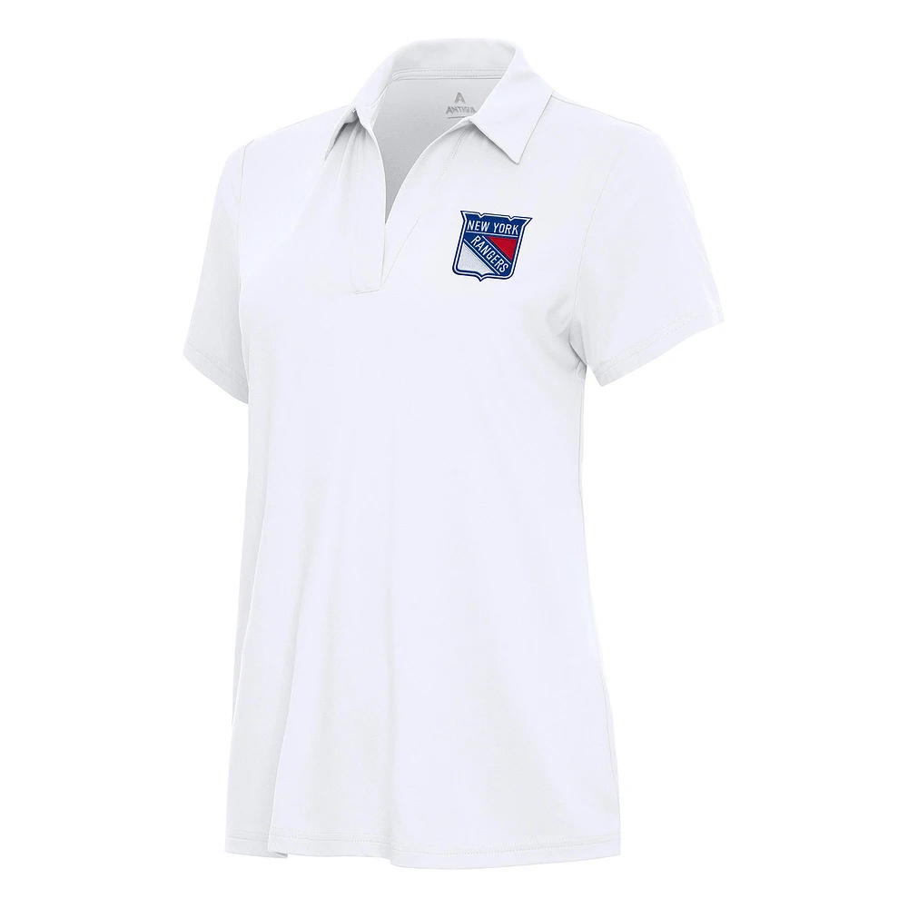 Women's Antigua White New York Rangers Era Polo