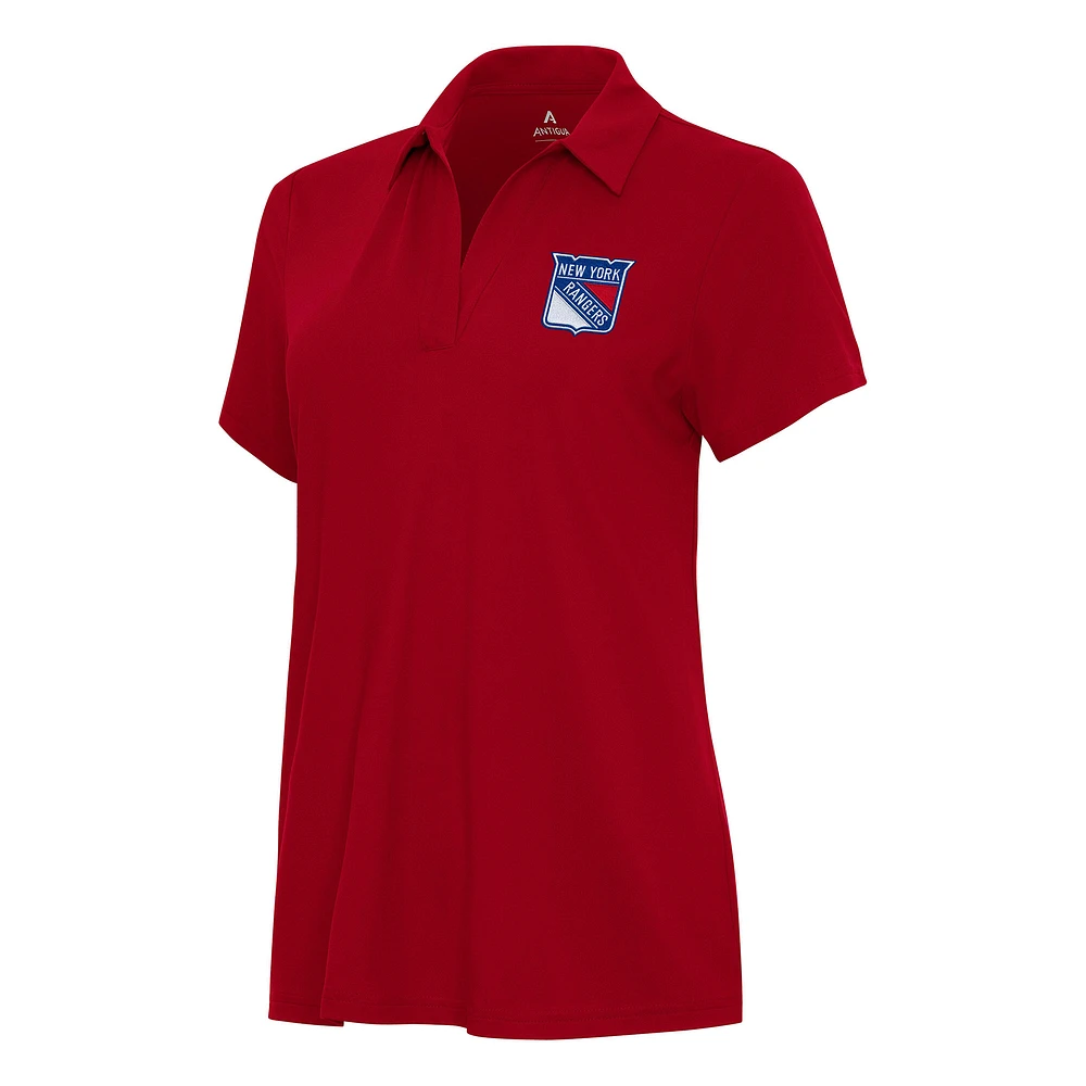 Women's Antigua Red New York Rangers Era Polo