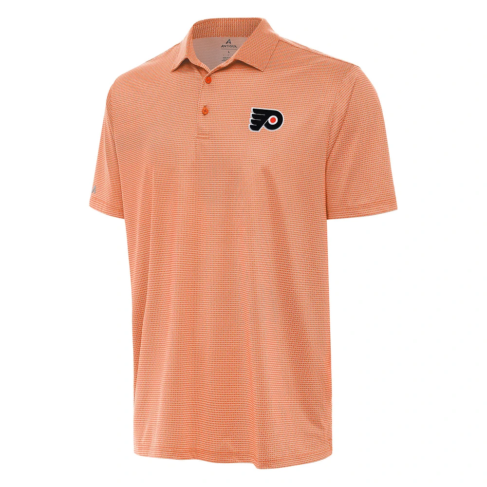 Men's Antigua Orange/White Philadelphia Flyers Rings Polo