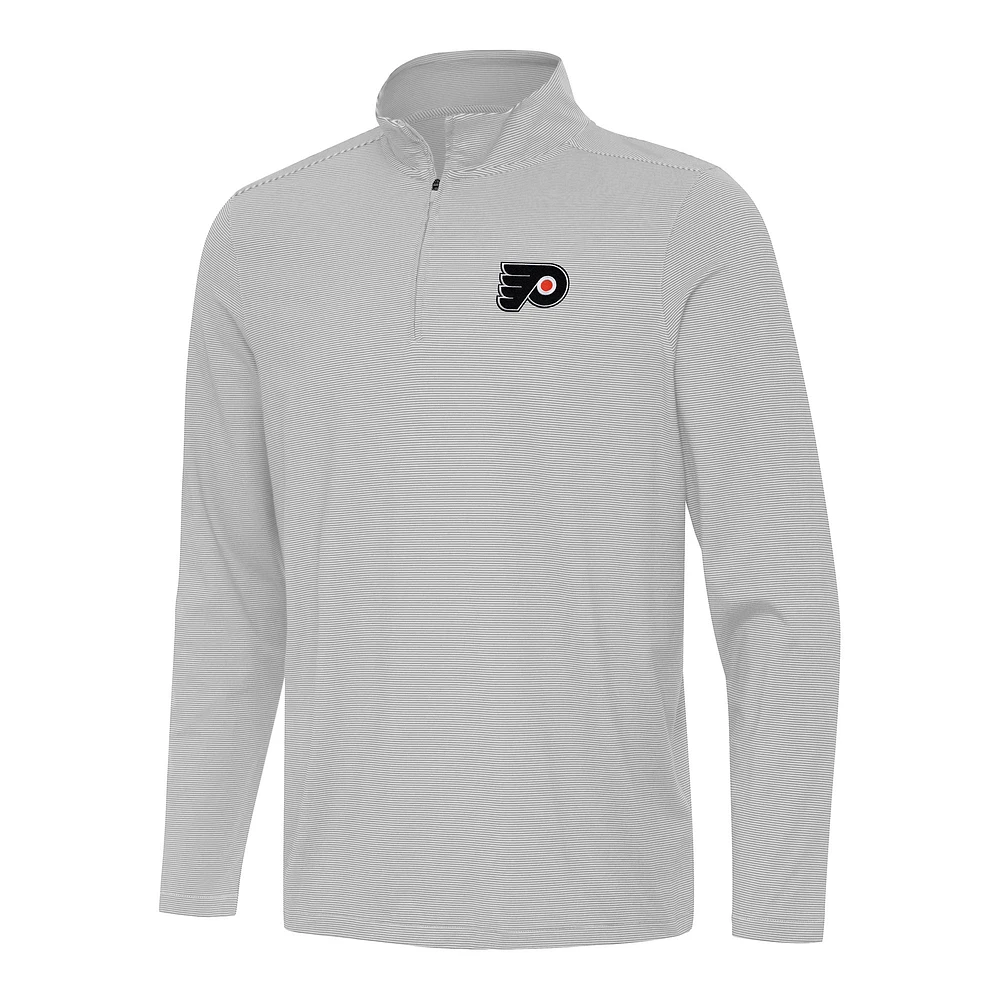 Men's Antigua Philadelphia Flyers Twine Quarter-Zip Top