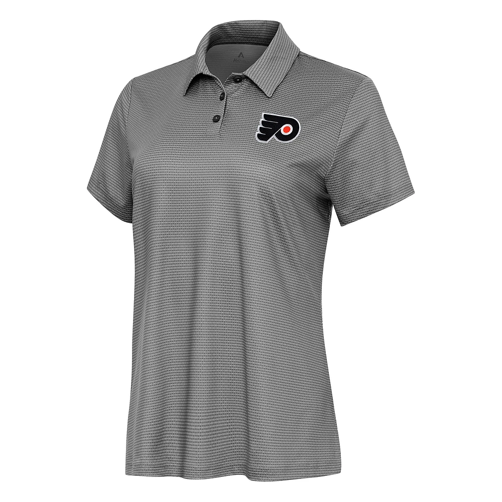 Women's Antigua White Philadelphia Flyers Rings Polo