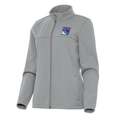 Women's Antigua New York Rangers Links 2 Full-Zip Golf Jacket