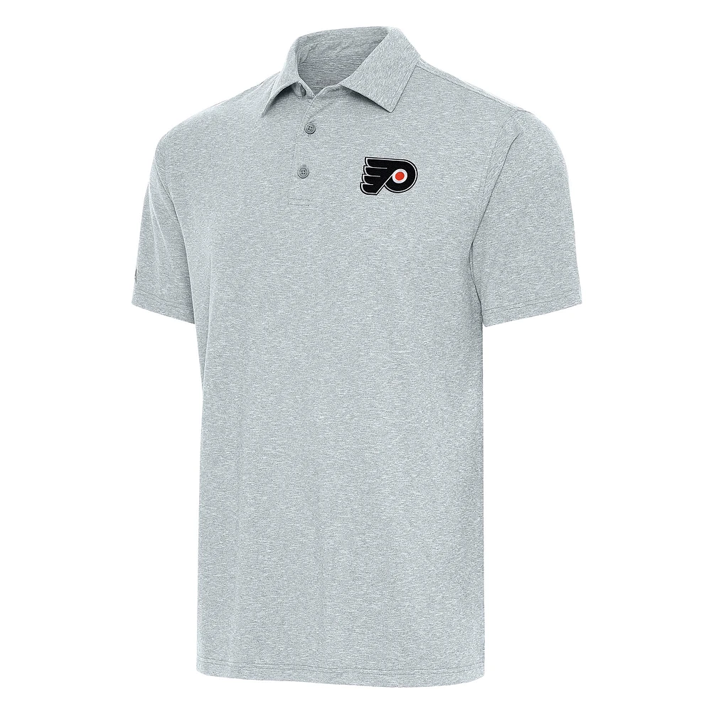 Men's Antigua Heather Philadelphia Flyers Big & Tall Par 3 Polo