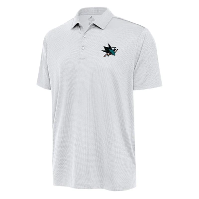 Men's Antigua White San Jose Sharks Big & Tall Ellipse Polo