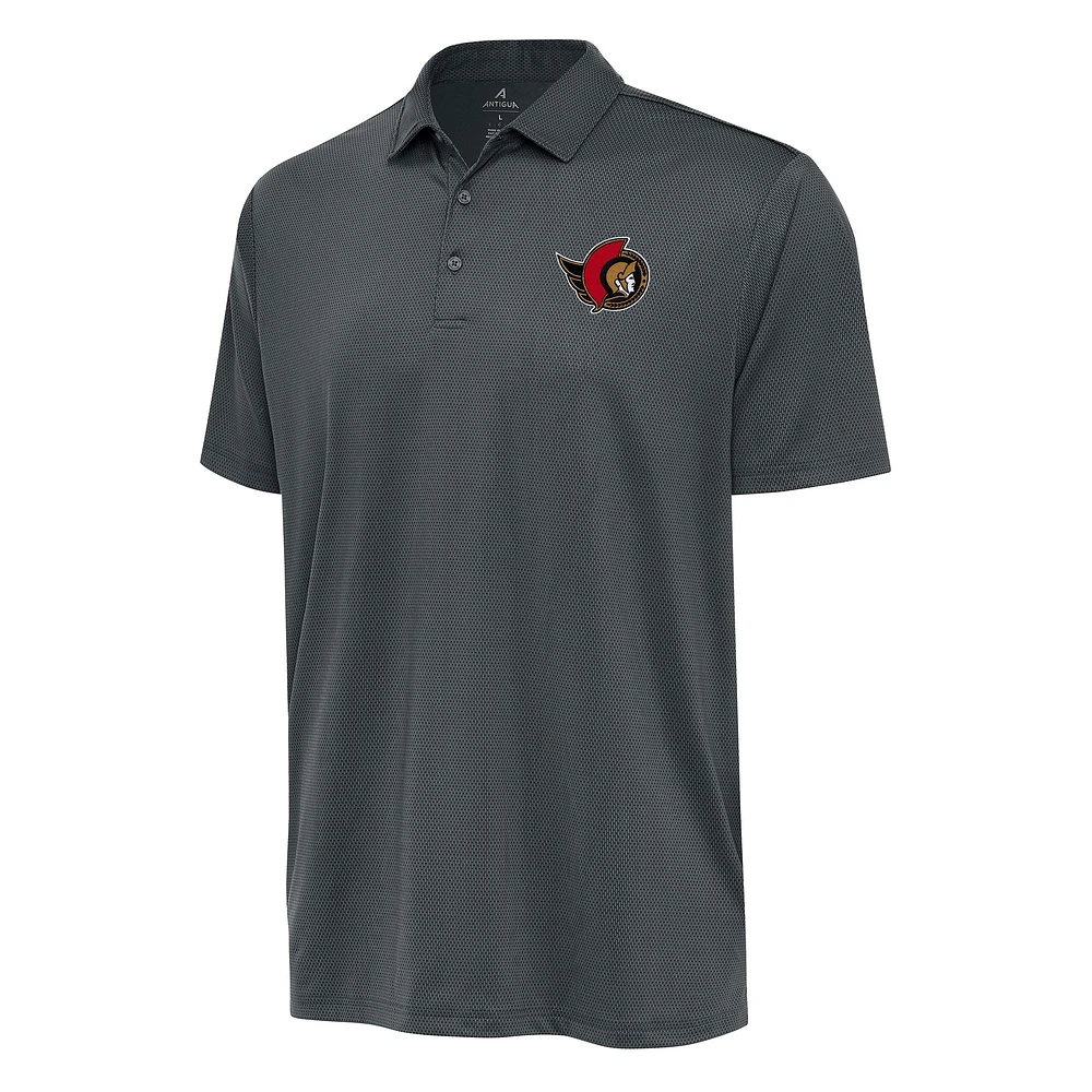 Men's Antigua Pewter Ottawa Senators Big & Tall Ellipse Polo