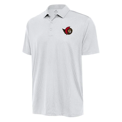 Men's Antigua White Ottawa Senators Big & Tall Ellipse Polo