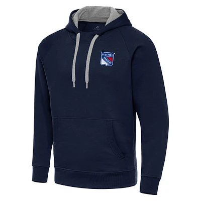 Men's Antigua Navy New York Rangers Big & Tall Victory Pullover Hoodie