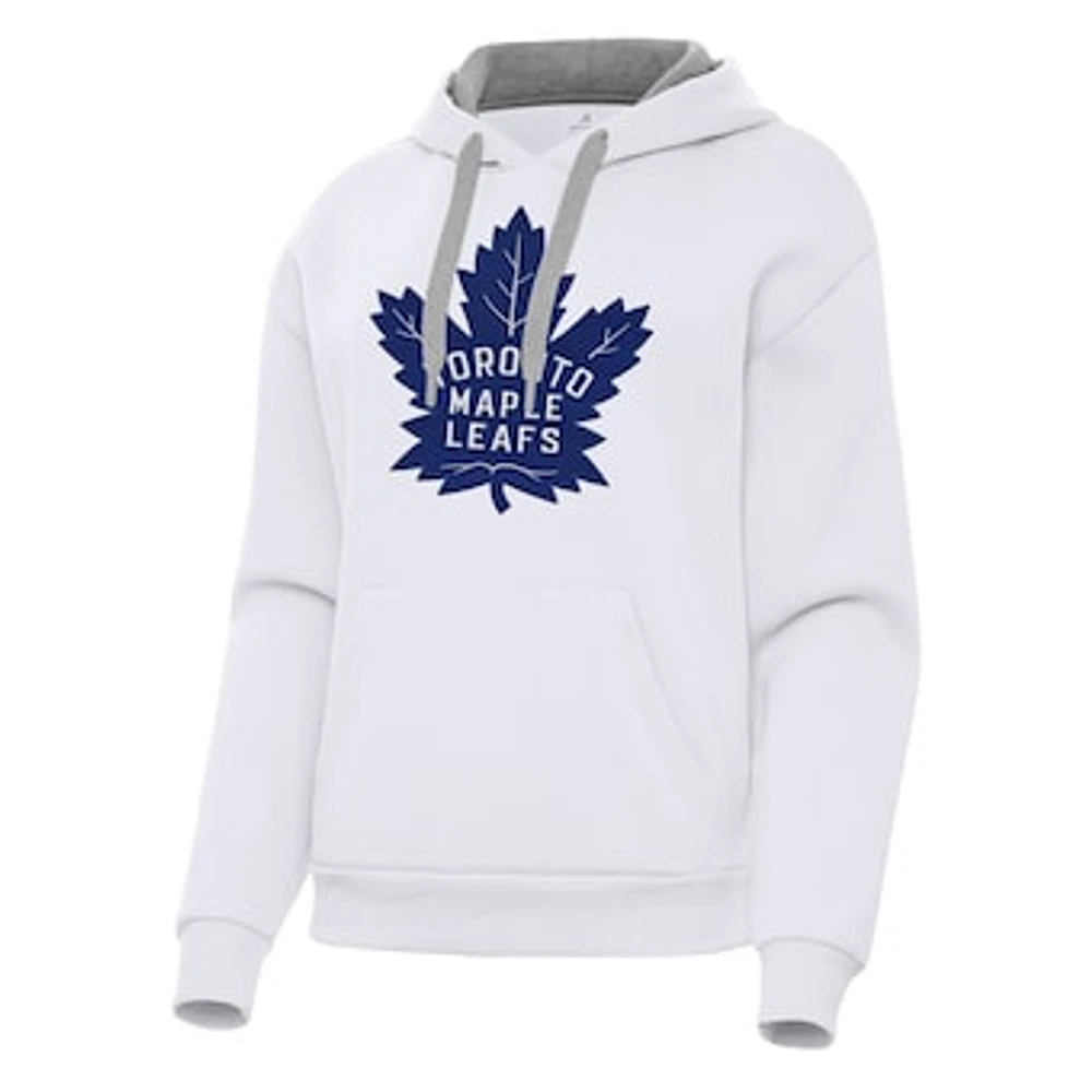 Women's Antigua Toronto Maple Leafs Victory Pullover Hoodie