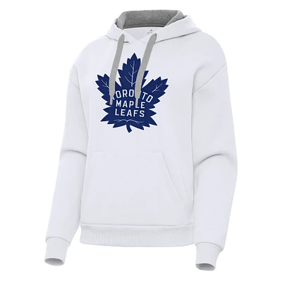 Women's Antigua Toronto Maple Leafs Victory Pullover Hoodie