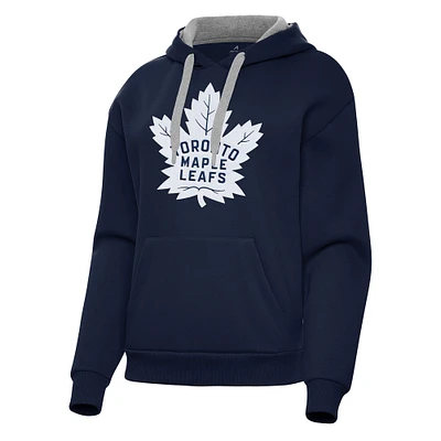Women's Antigua Navy Toronto Maple Leafs Victory Pullover Hoodie