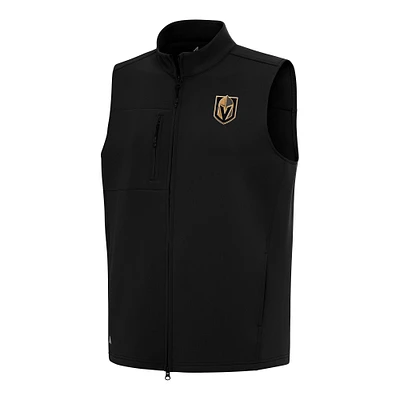 Men's Antigua Black Vegas Golden Knights Demand Full-Zip Vest