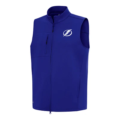 Men's Antigua Royal Tampa Bay Lightning Demand Full-Zip Vest