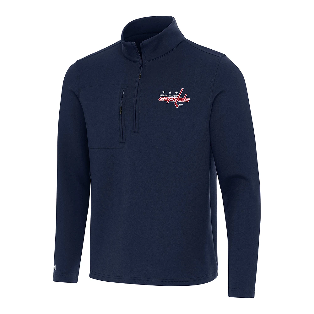 Men's Antigua Navy Washington Capitals Insider Quarter-Zip Top