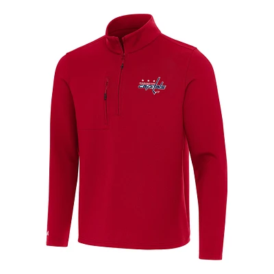 Men's Antigua Red Washington Capitals Insider Quarter-Zip Top