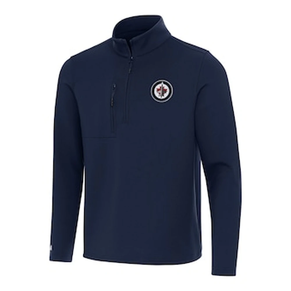 Men's Antigua Navy Winnipeg Jets Insider Quarter-Zip Top