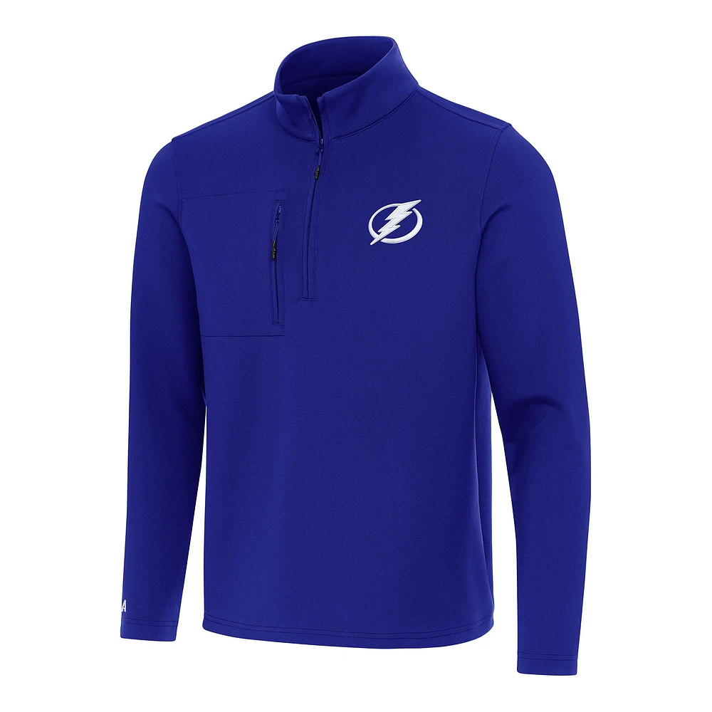 Men's Antigua Royal Tampa Bay Lightning Insider Quarter-Zip Top