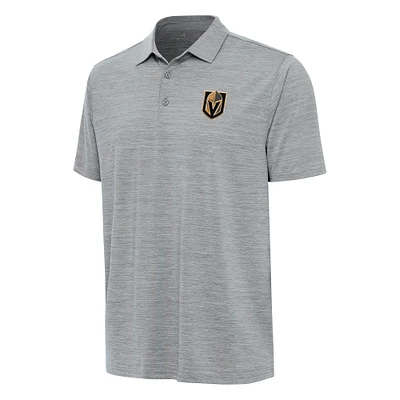 Men's Antigua Heather Gray Vegas Golden Knights Layout Polo