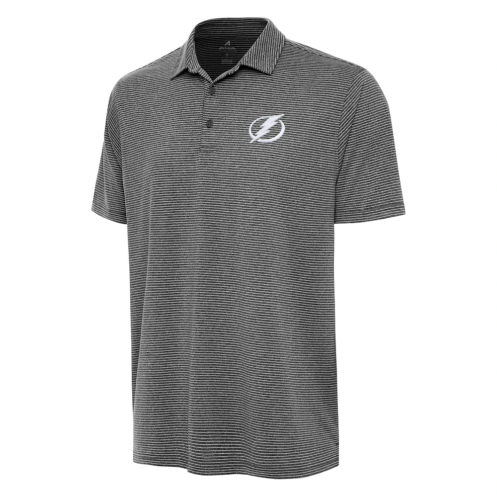 Men's Antigua Heather Tampa Bay Lightning Scheme Polo