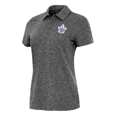 Women's Antigua Heather Toronto Maple Leafs Matter Polo