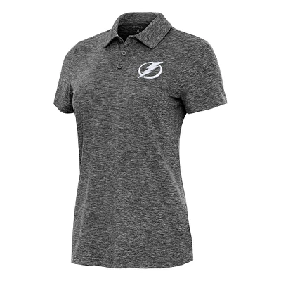 Women's Antigua Heather Tampa Bay Lightning Matter Polo