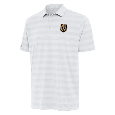Men's Antigua White Vegas Golden Knights Tunnel Polo