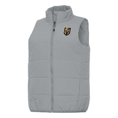 Women's Antigua Gray Vegas Golden Knights Experience Full-Zip Vest