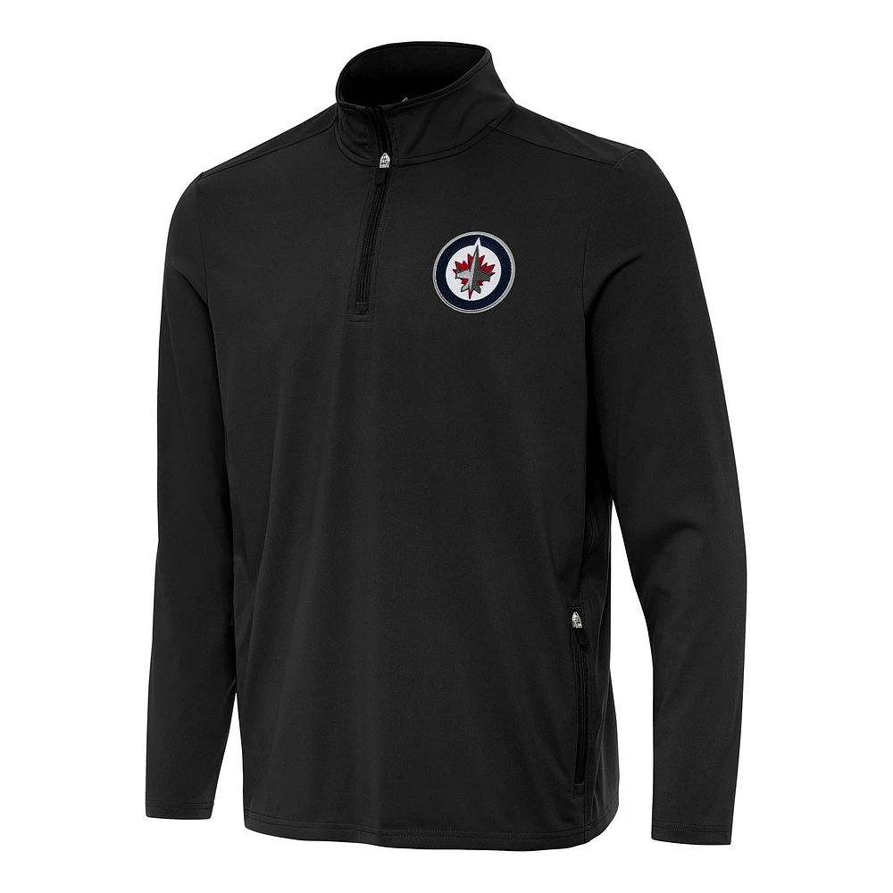 Men's Antigua Winnipeg Jets Perilous Quarter-Zip Sweatshirt