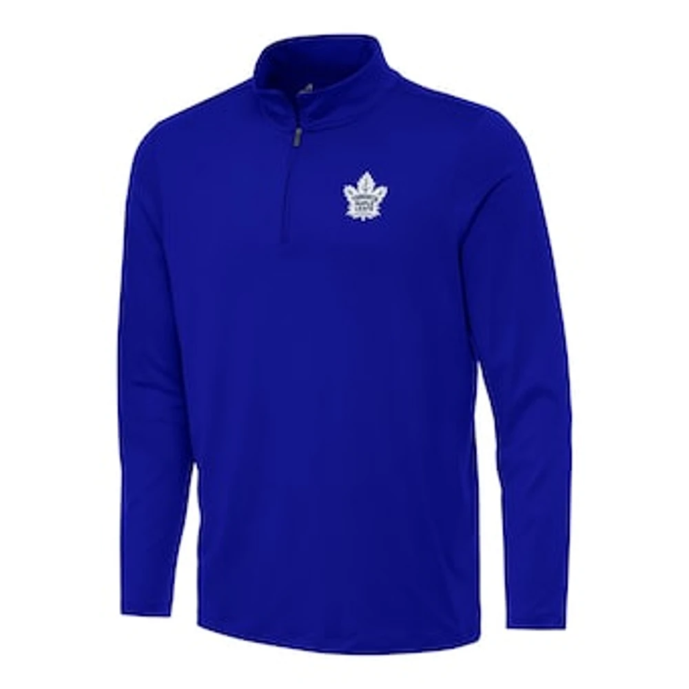 Men's Antigua Royal Toronto Maple Leafs Reprocess Quarter-Zip Top