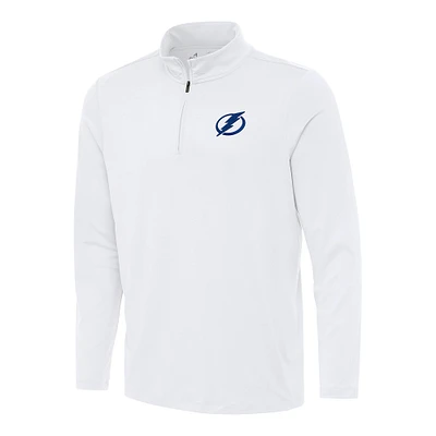 Men's Antigua White Tampa Bay Lightning Reprocess Quarter-Zip Top