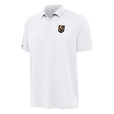 Men's Antigua White Vegas Golden Knights Reprocess Polo