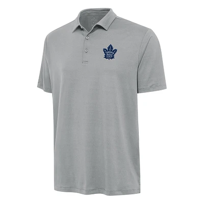 Men's Antigua Gray Toronto Maple Leafs Reprocess Polo