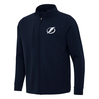 Men's Antigua Navy Tampa Bay Lightning Regard Full-Zip Jacket