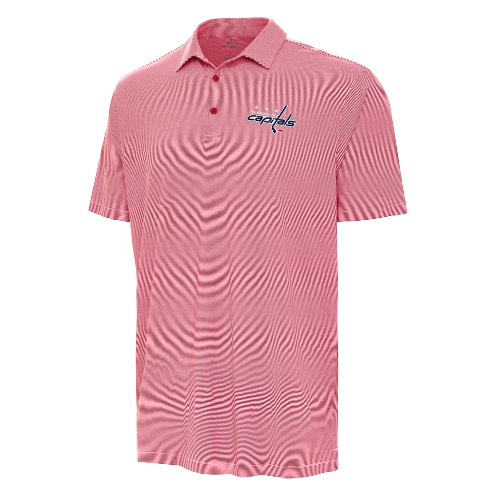 Men's Antigua Red Washington Capitals Twine Polo