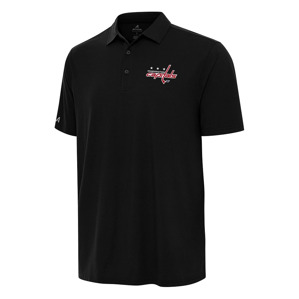 Men's Antigua Black Washington Capitals Era Polo