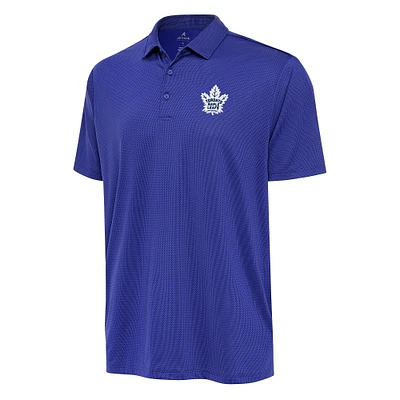 Men's Antigua Blue Toronto Maple Leafs Ellipse Polo