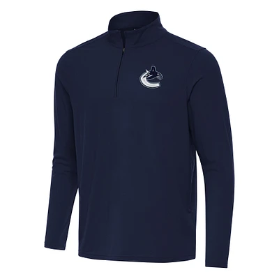 Men's Antigua Navy Vancouver Canucks Intent Quarter-Zip Top