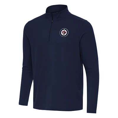 Men's Antigua Navy Winnipeg Jets Intent Quarter-Zip Top