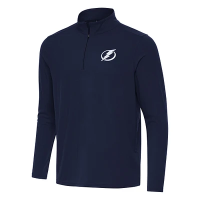 Men's Antigua Navy Tampa Bay Lightning Intent Quarter-Zip Top