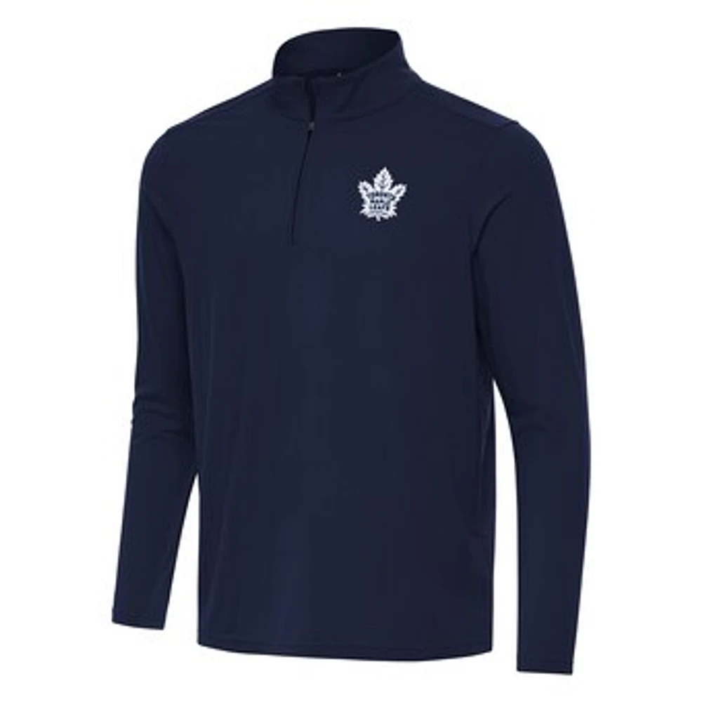 Men's Antigua Navy Toronto Maple Leafs Intent Quarter-Zip Top